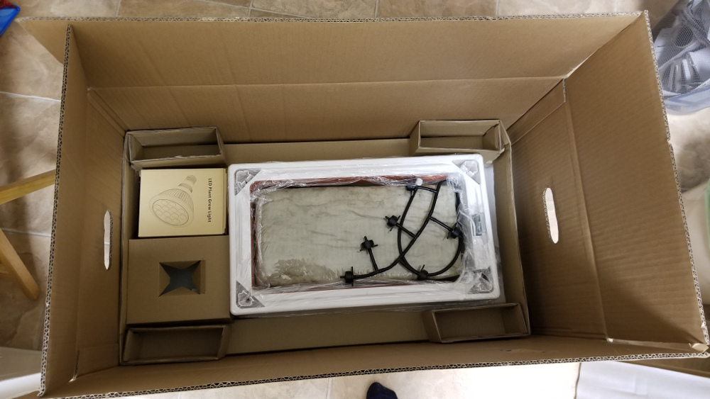 Unpacking the bottom of the Niwa unit.