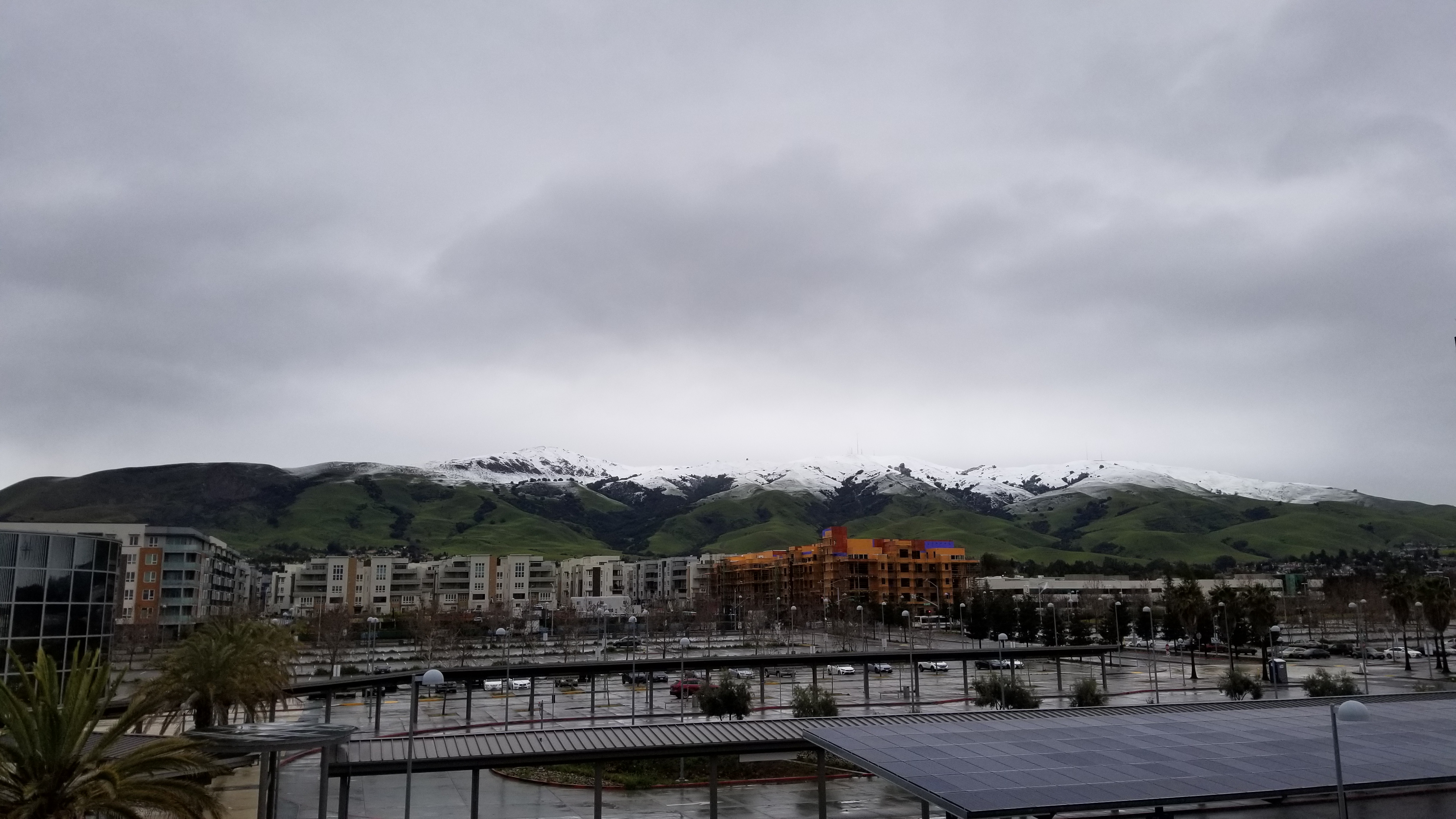The view from the Warm Springs BART Station.